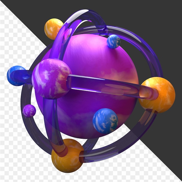 3D-Metaaveerse-Ikonen für Illustrationen