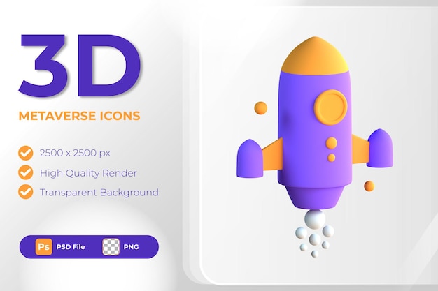 PSD 3d-metaverse für den 3d-raum