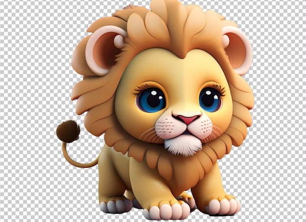 3d Mignon Bébé Lion