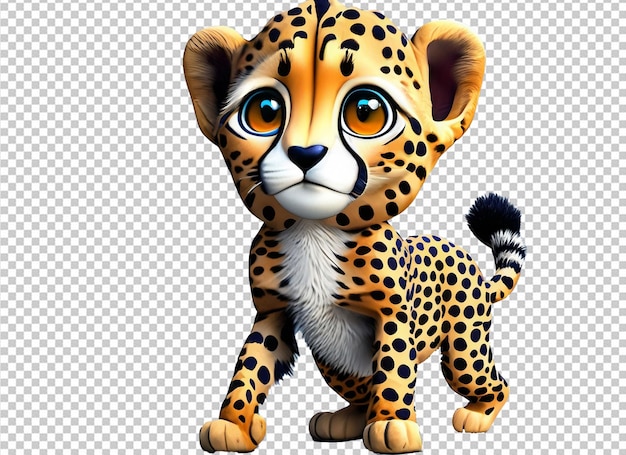 PSD 3d mignon bébé tigre