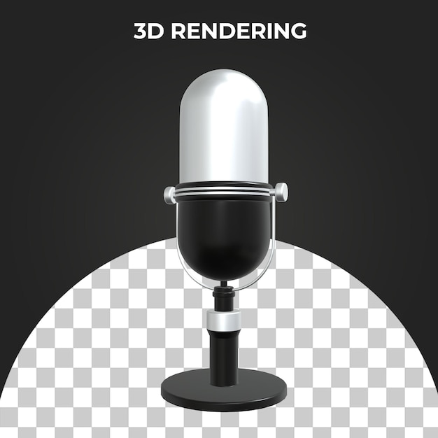 3D-Mikrofonsymbol Premium-PSD