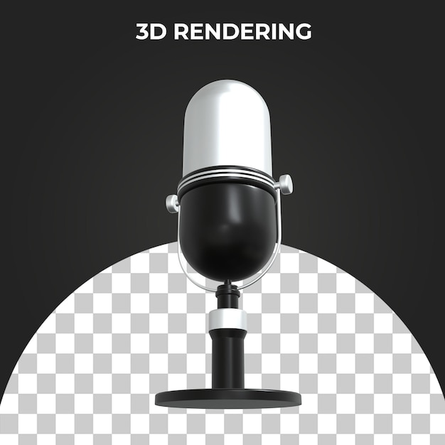 3D-Mikrofonsymbol Premium-PSD