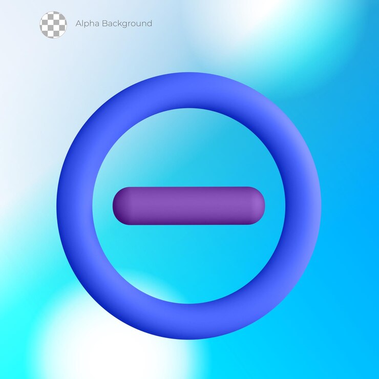 PSD 3d-minus-symbol
