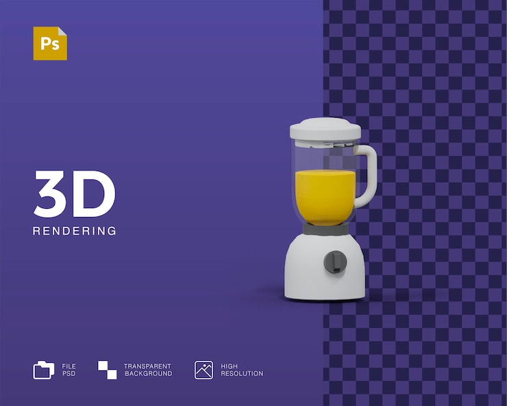 PSD 3d-mixer-illustration