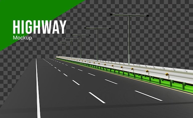 3D-Mockup der Maut auf der Autobahn