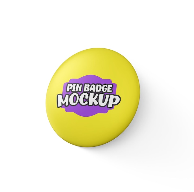 3D-Mockup eines realistischen runden Nadels