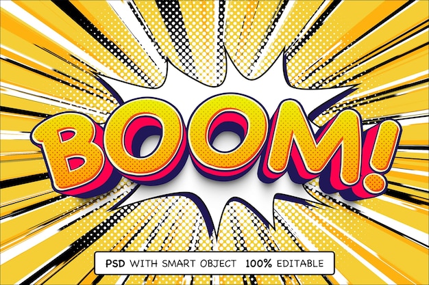 3D-Mockup für Comic-Text-Effekte