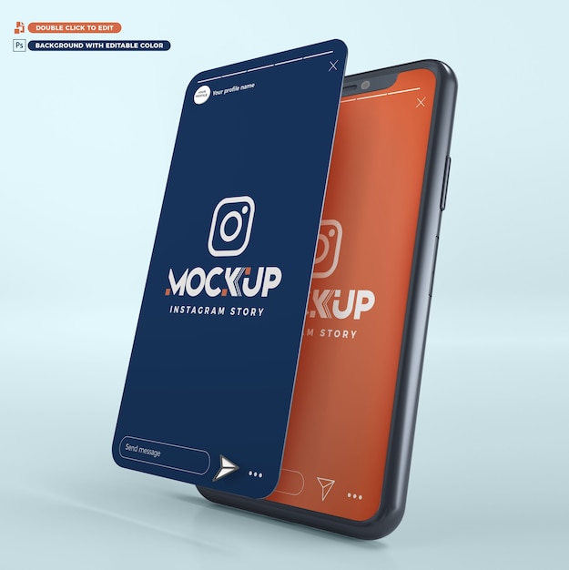 3D-Mockup für Smartphones