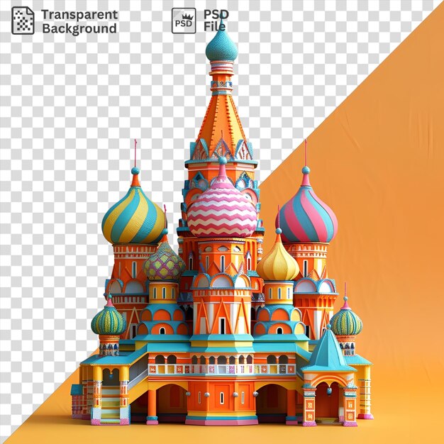 PSD 3d-modell der st. basil-kathedrale