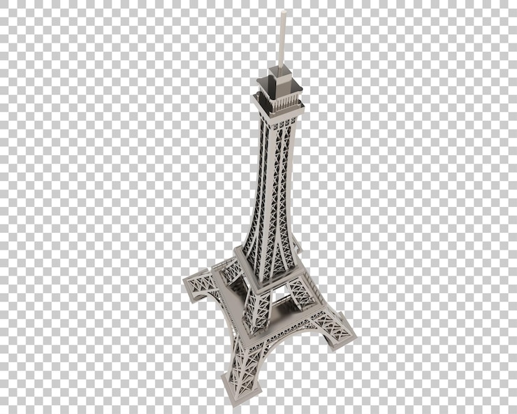 PSD 3d-modell des eiffelturms