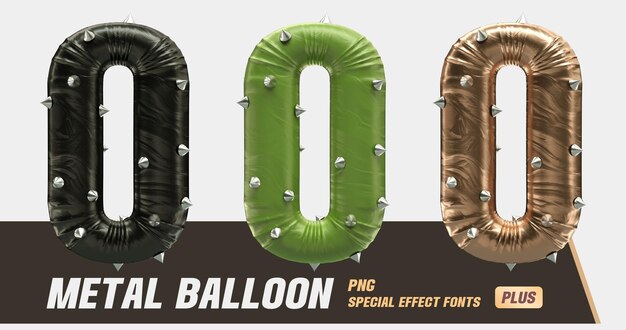 3d-modellierung metal punk balloon serie name 0