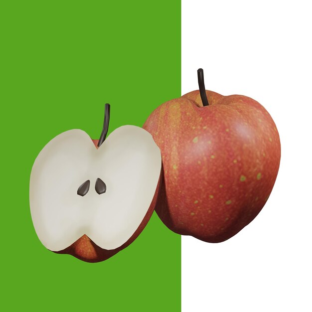 3D-Modellierung ROTER APFEL