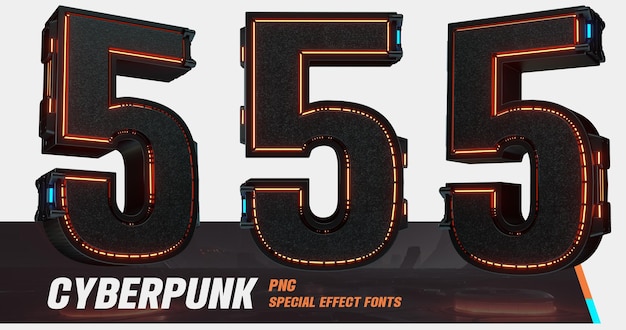 3D modelling cyberpunk style laser series multi view number 5