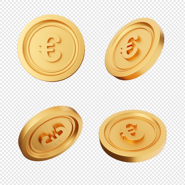 3d moneda dinero dólar euro yen libra esterlina icono ilustración