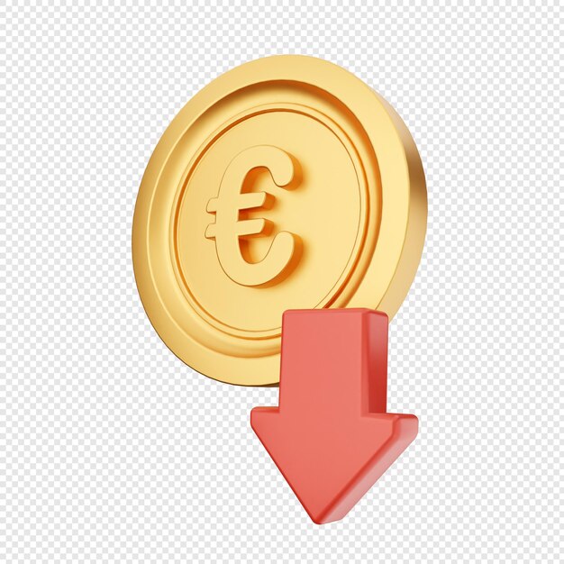 3d moneda dinero dólar euro yen libra esterlina icono ilustración