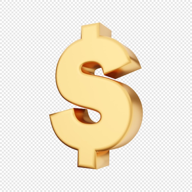 3D Money Dollar coin gold payment transaction