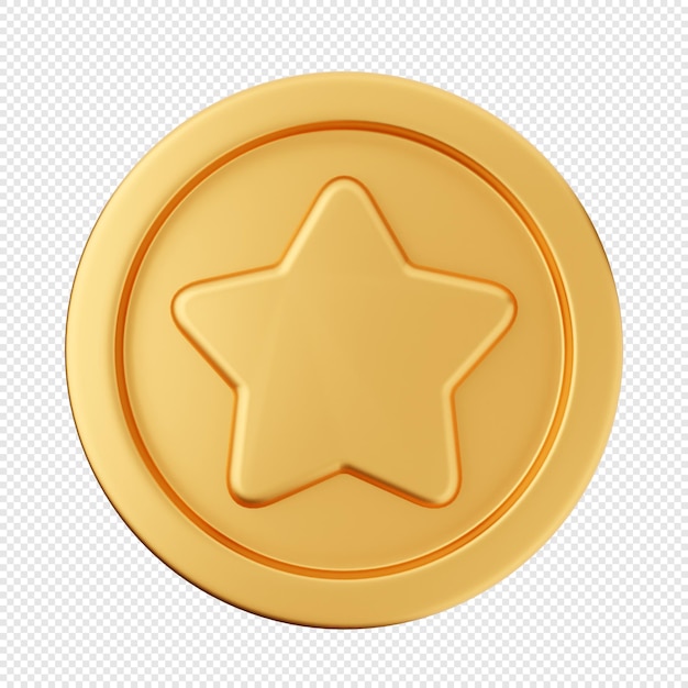 3D-Münze aus Gold, Silber und Bronze