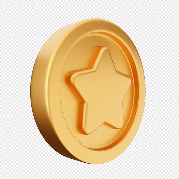 3D-Münze aus Gold, Silber und Bronze
