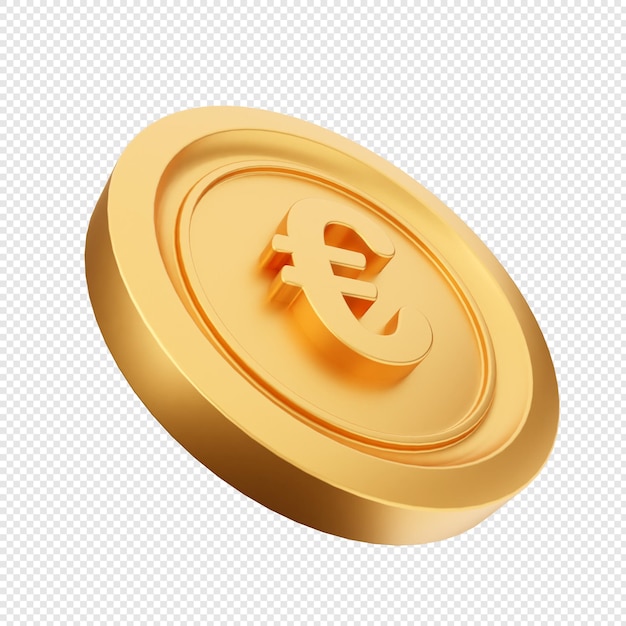 3D-Münzengeld-Dollar-Euro-Yen-Pfundsterling-Symbol-Illustration