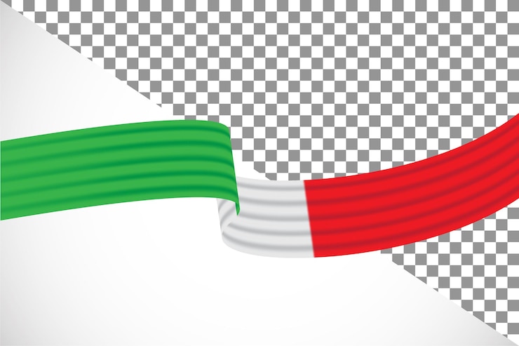 PSD 3d nastro della bandiera italia46