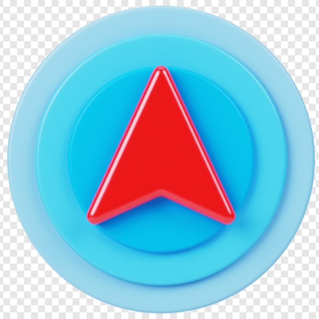 3D Navigation Arrow Icon
