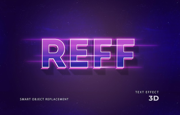 3D-Neon-Text-Effekt