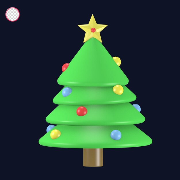 3D niedliche Symbol Winter Weihnachten