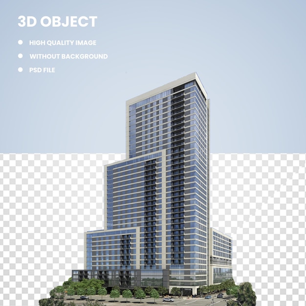 3D North Shore Towers Geschäftsgebäude