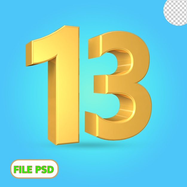 3d número 13