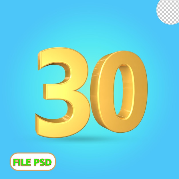 3d número 30