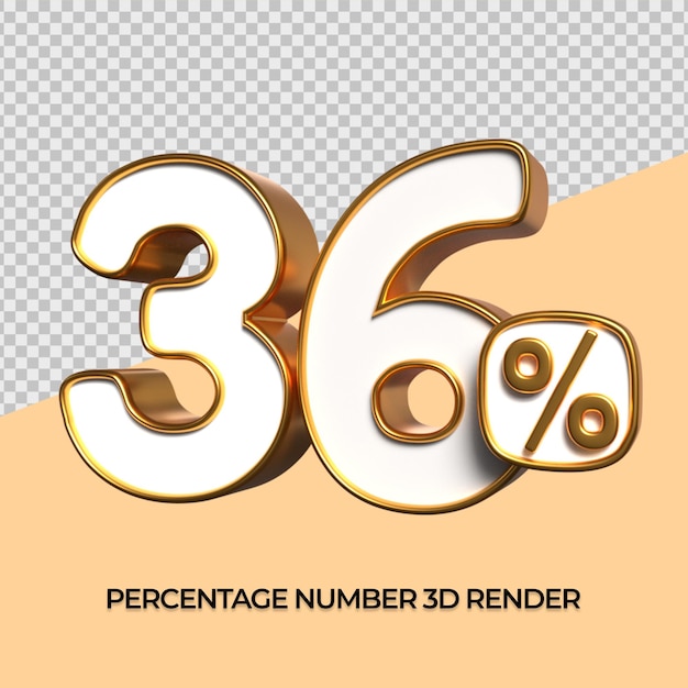 3d número 36 descuento porcentaje de oro para elemento sle informe de descuento