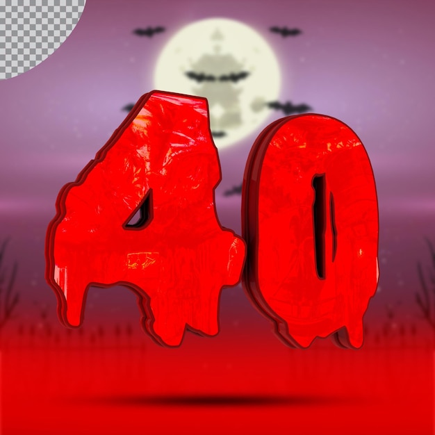 3d número 40 de halloween