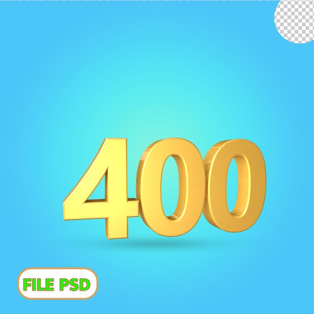 3d número 400