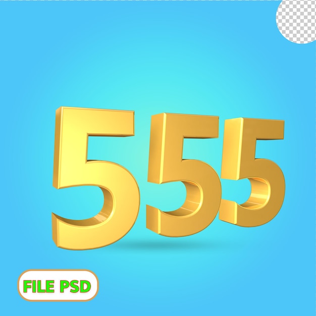 3d número 555