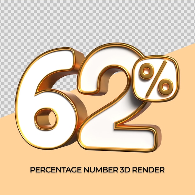 3d número 62 descuento porcentaje de oro para elemento sle informe de descuento