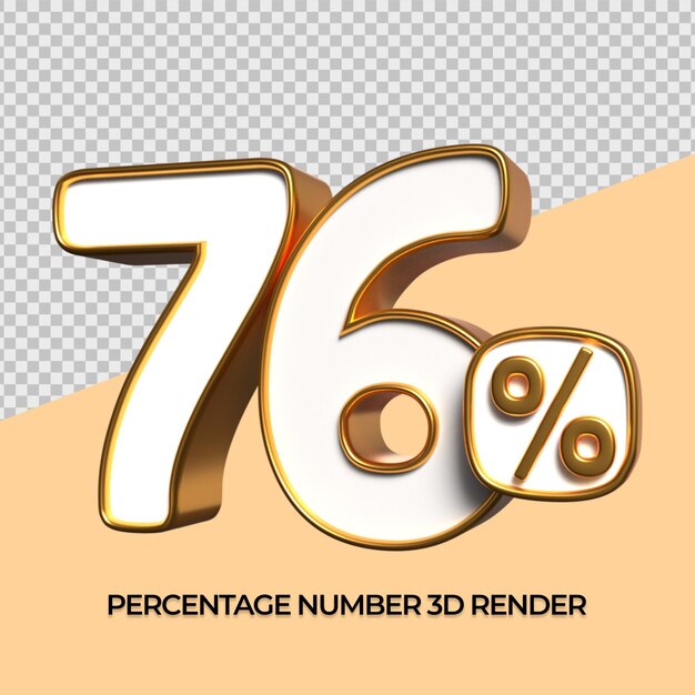 3d numero 76 percentuale oro sconto per rapporto sconto elemento sle