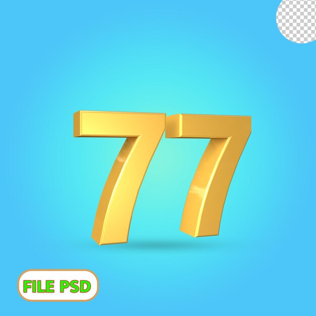 3d número 77