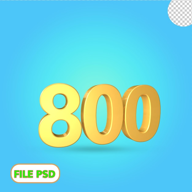 3d número 800