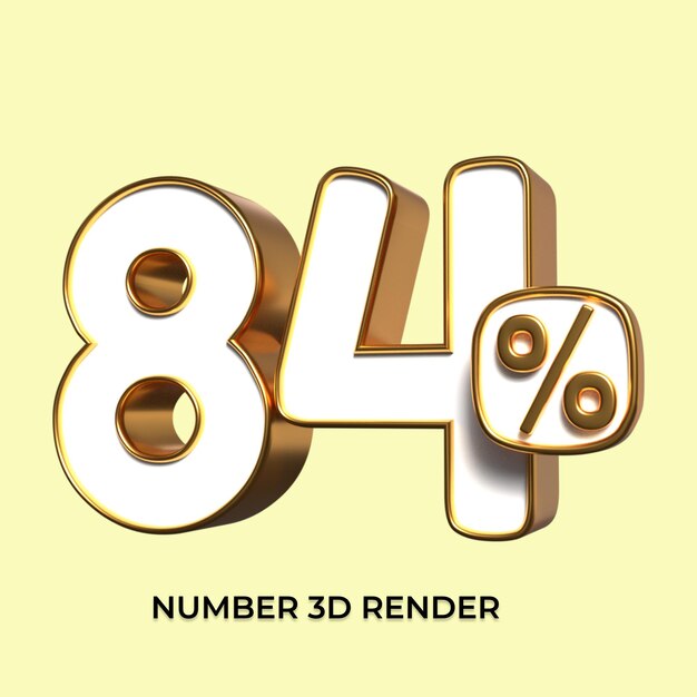 3d número 84 porcentaje oro venta