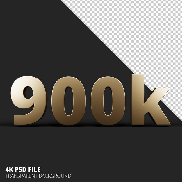 3d numero 900K seguidores