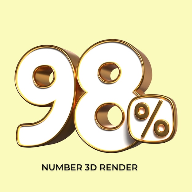 3d número 98 porcentaje oro venta