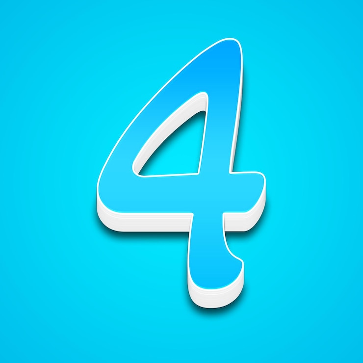 PSD 3d-nummer 4