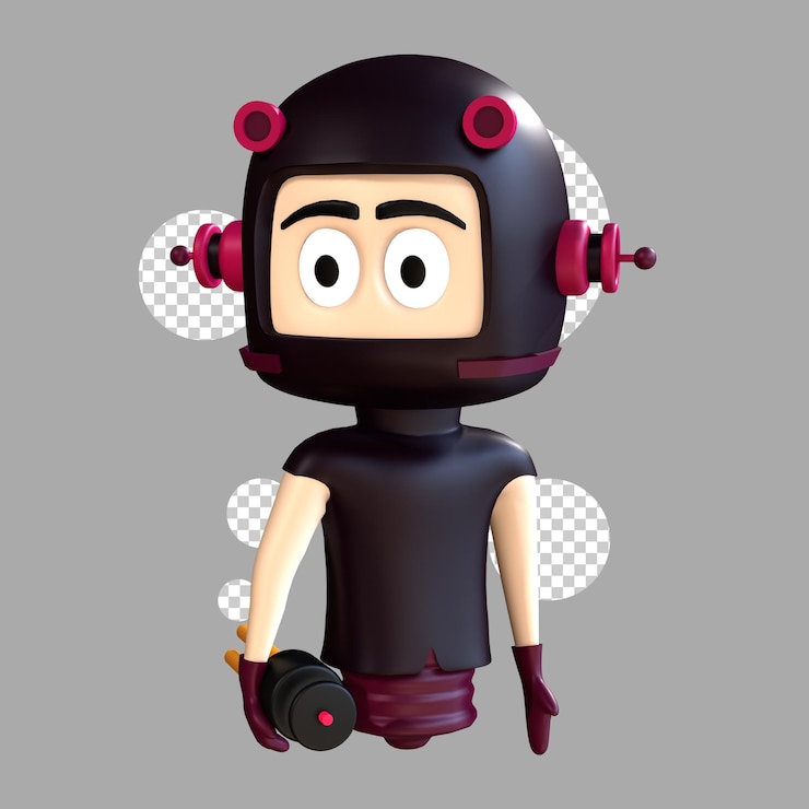 PSD 3d object character mascot 05