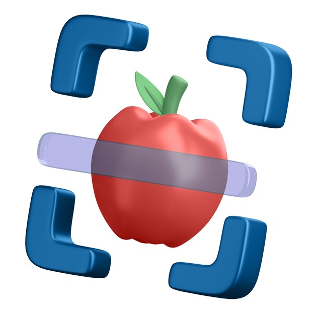 3D-Objekterkennung Apfel