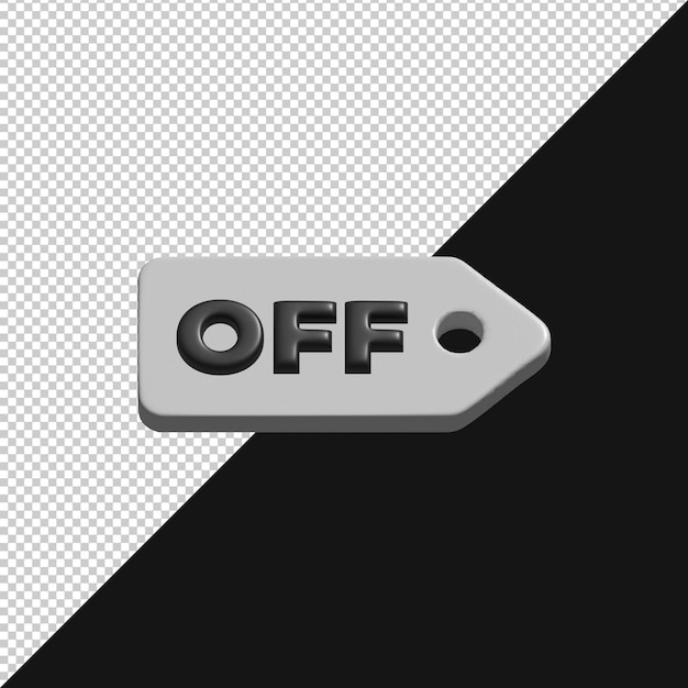 3D OFF Rótulo para Vendas e Promoções