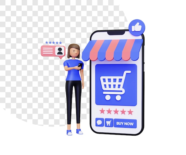 3D-Online-Shopping mit positiven Bewertungen
