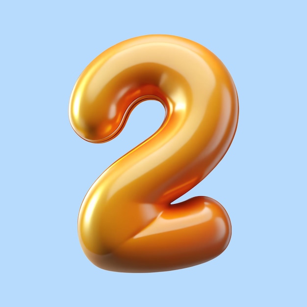3d palloncino numero 2