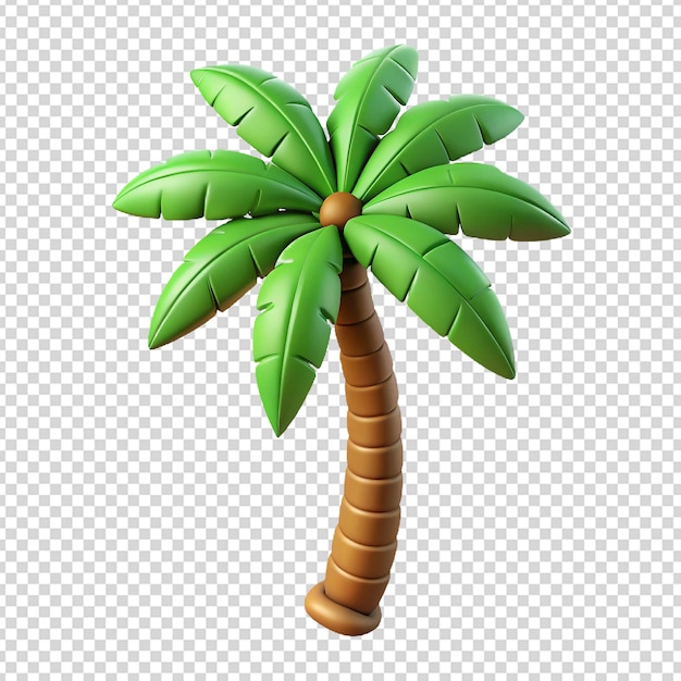 3d palmier png isolé sur fond blanc