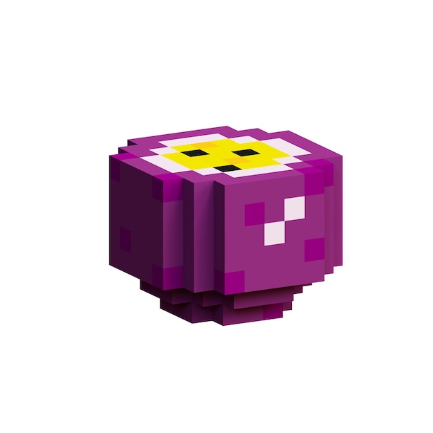 3d-Passionfrucht png pixel granadilla png 3d-pixel-kunst tropische früchte retro-spiel-vermögen voxel-nahrung