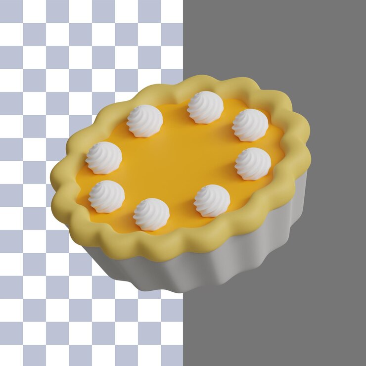 PSD 3d, pastel, acción de gracias, icono